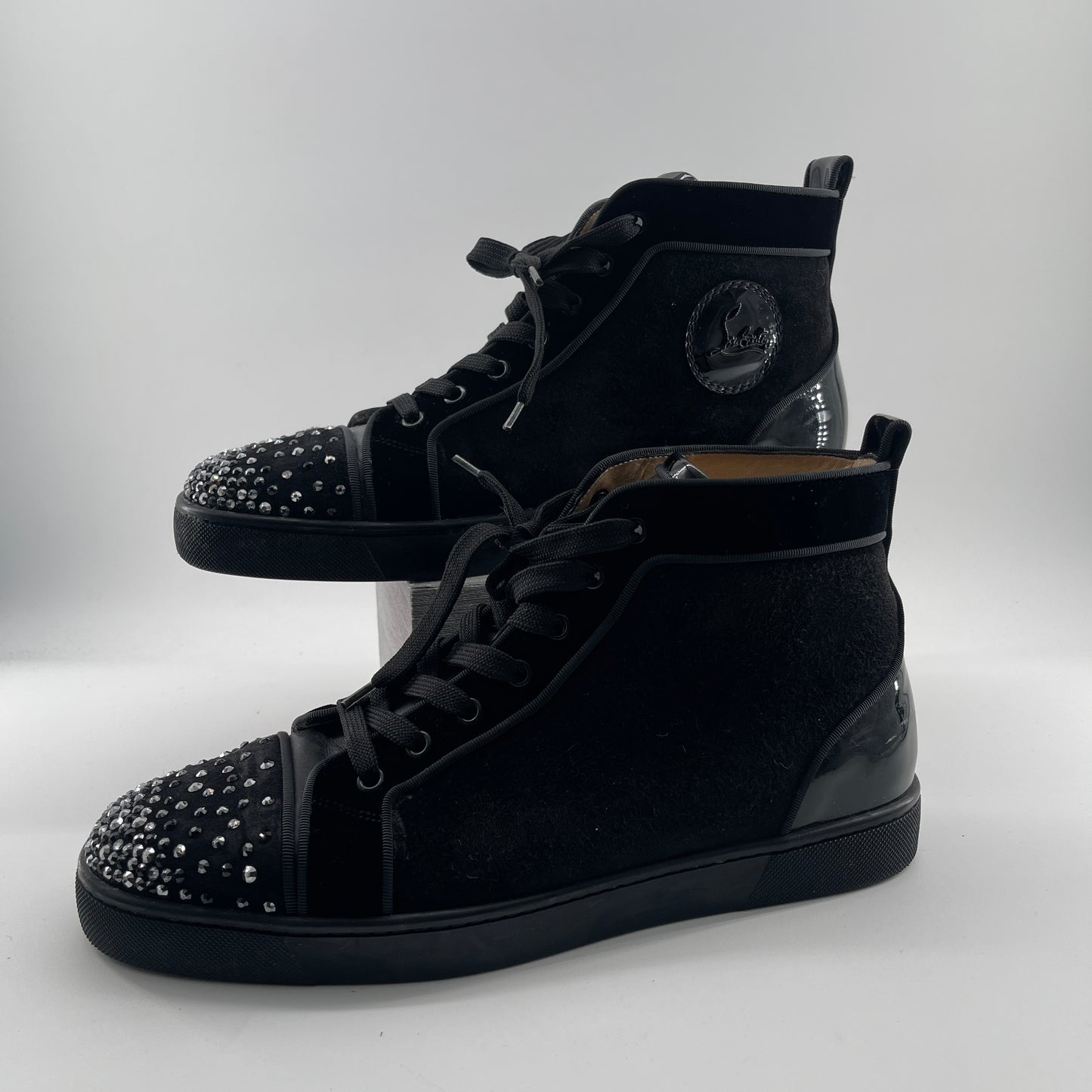 Christian Louboutin Louis Spikes High-Top Sneakers (size 43)