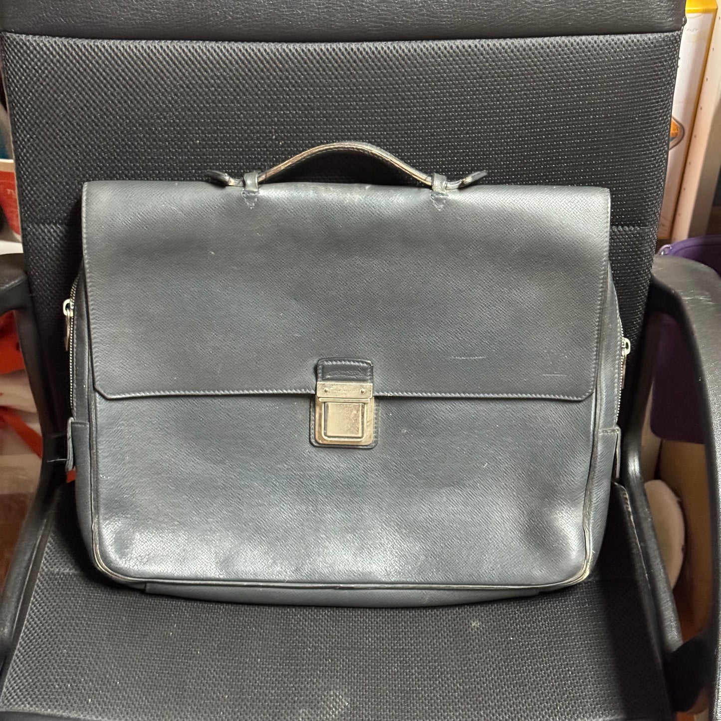 Louis Vuitton Navy Blue Vasili Gris (year 2010)