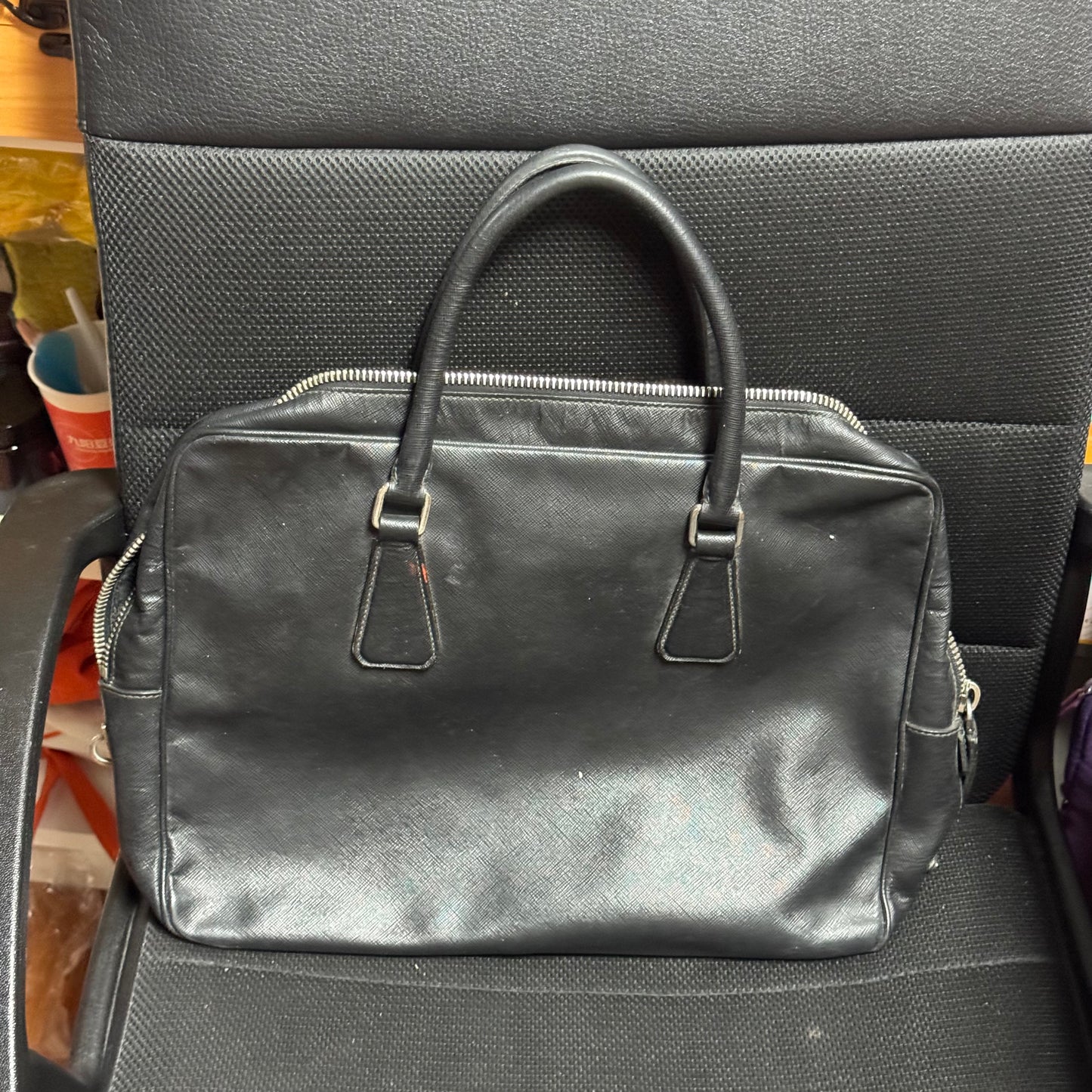 Prada Large Saffiano Travel Borsa Da Viaggio Travel Bag