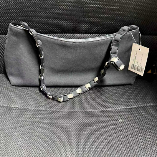 Salvatore Ferragamo Nylon Vara Shoulder Bag Black