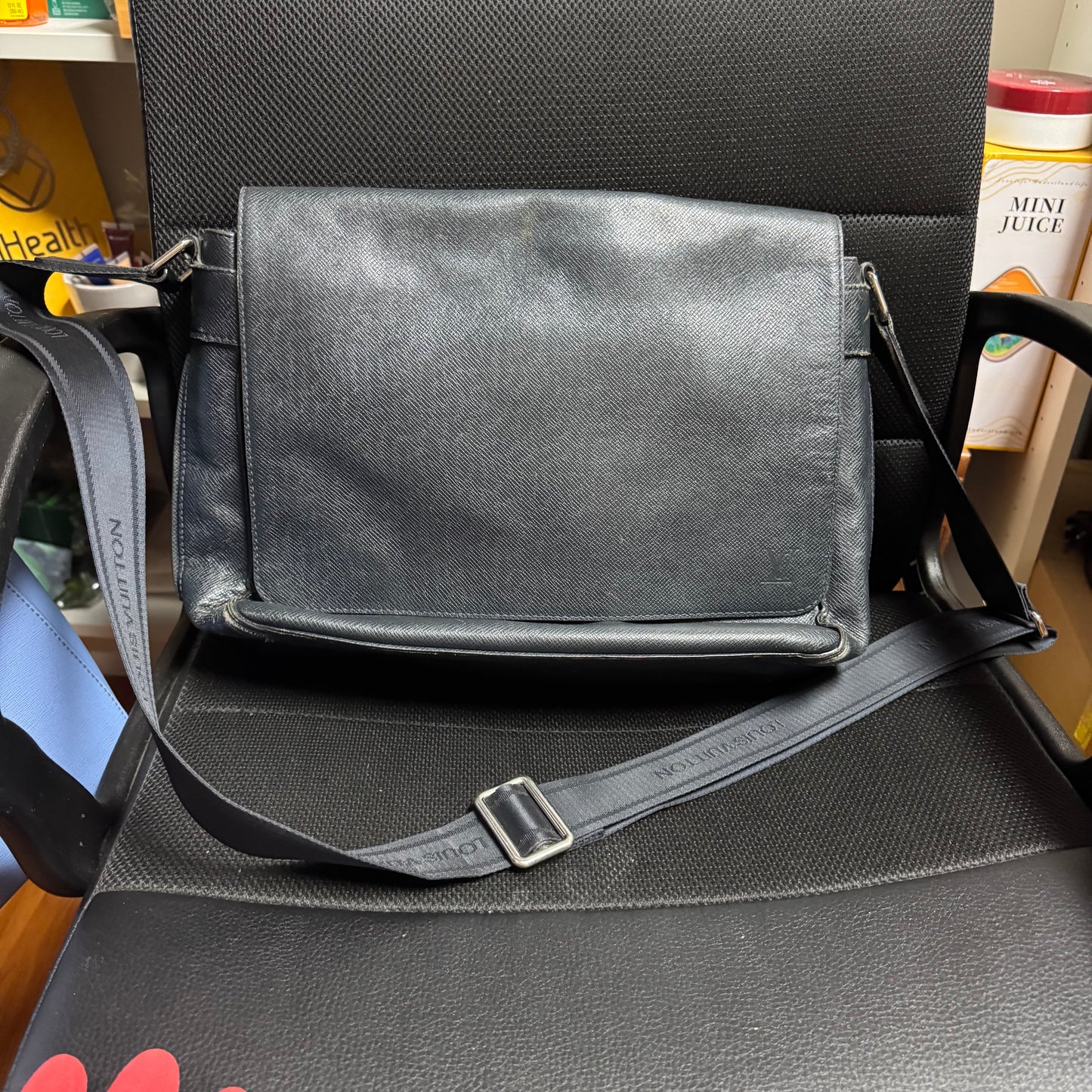 Louis Vuitton Taiga Leather Roman MM Messenger Bag (Year 2011)