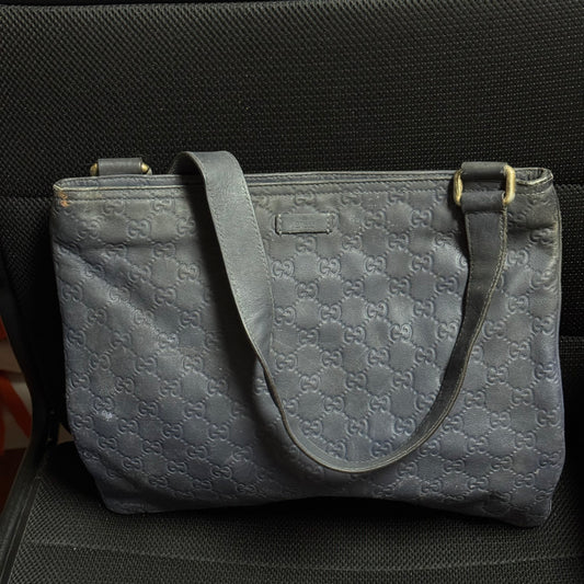 Gucci Guccissima Leather Messenger Bag