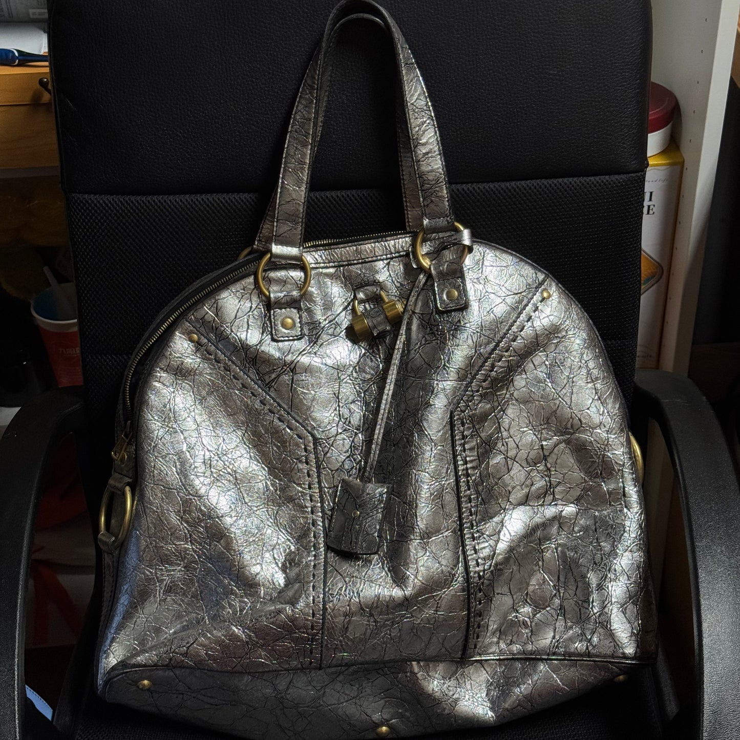 Yves Saint Laurent Muse Leather Shoulder Bag