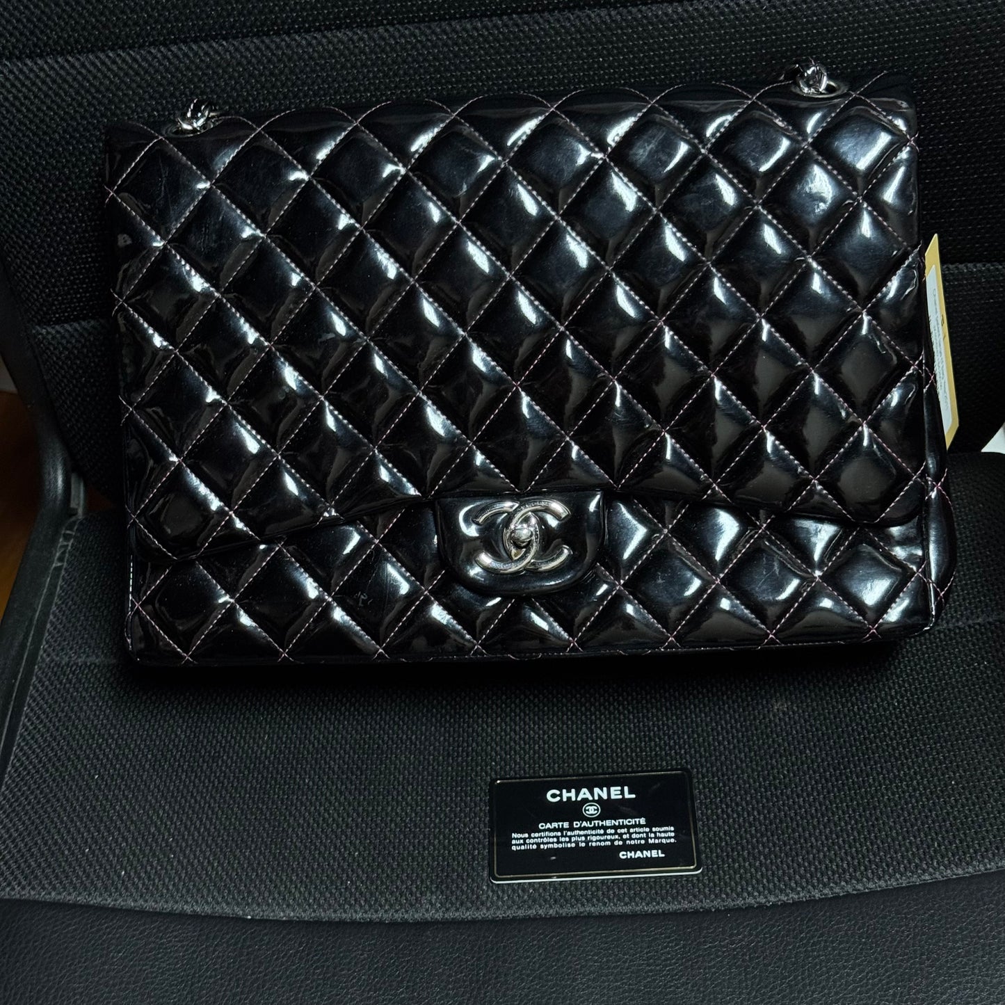 Chanel Timeless Classique Patent Leather Handbag (year 2011)