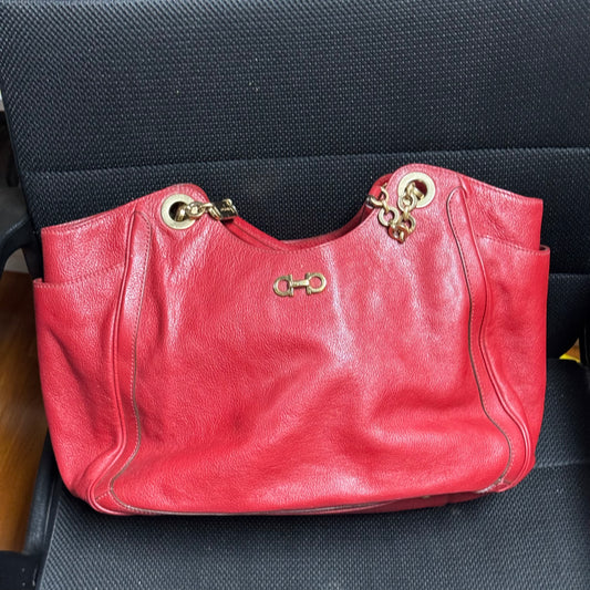 Salvatore Ferragamo Gancini Betulla Shoulder Bag