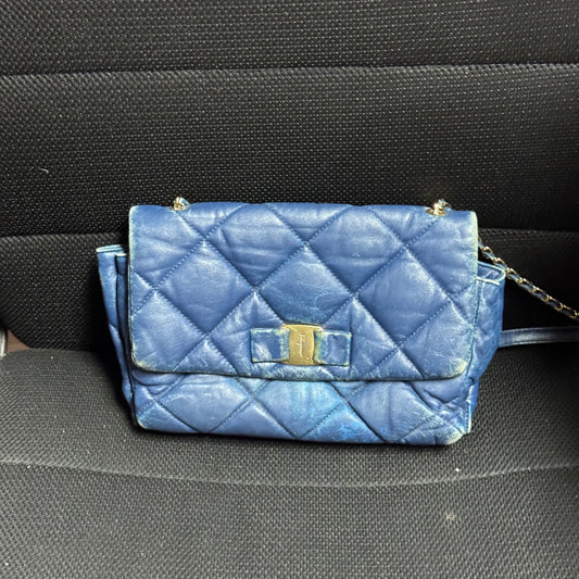 Salvatore Ferragamo Blue Crossbody Bag