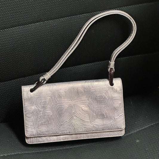 Prada Handbag Pink TARTARUGA Leather Hobo Shoulder Bag