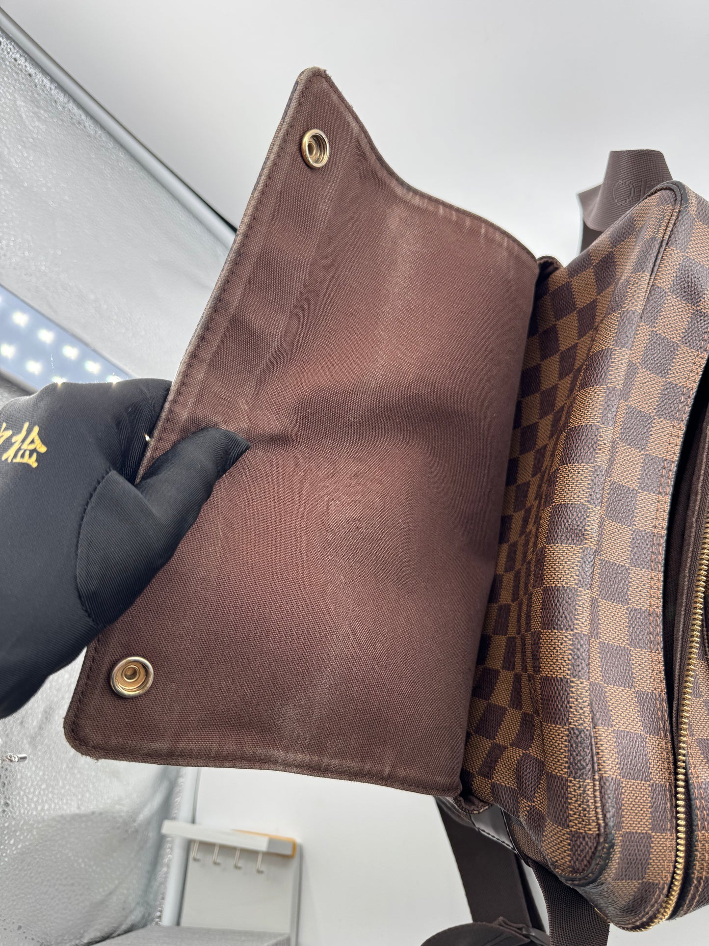 Louis Vuitton Naviglio Damier EBENE Crossbody Bag (Year 2007)