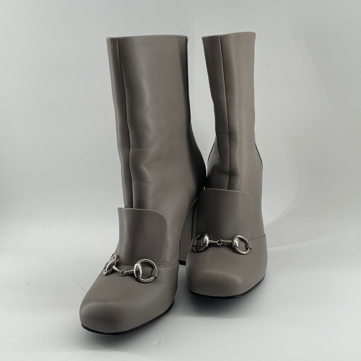 Gucci Horsebit Accent Leather Boots (size 37)