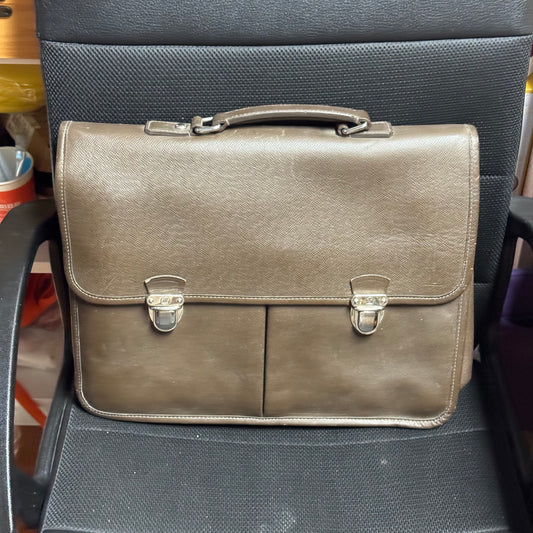 LOUIS VUITTON Taiga Grizzly Briefcase Business Bag (year 2011)