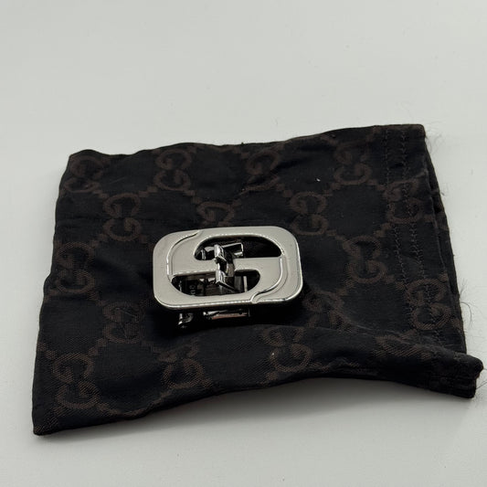 GUCCI  Motif Money Clip Silver Stainless