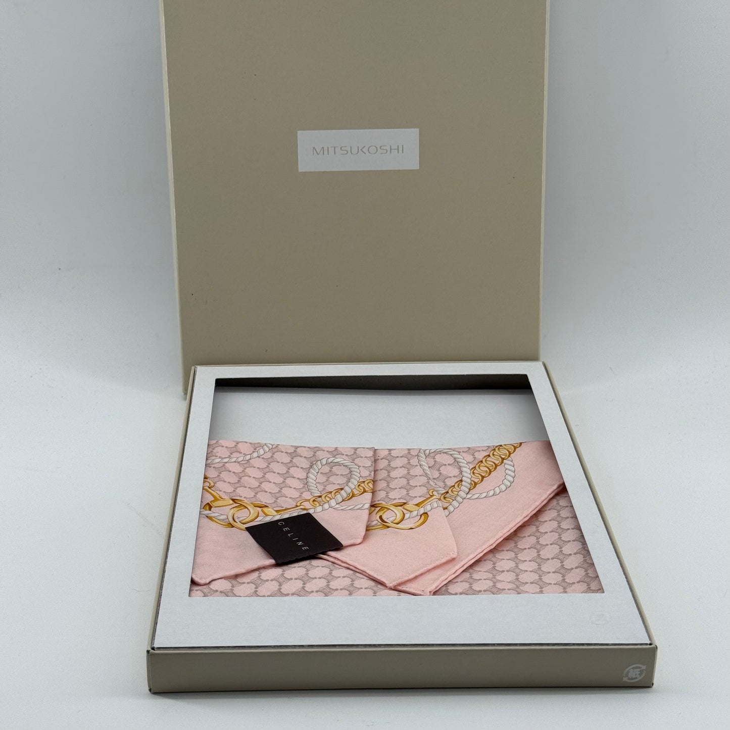 Celine Pink Silk Scarf