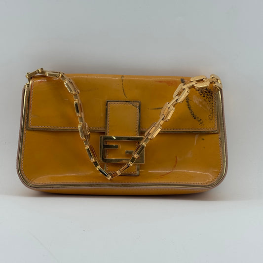 Fendi Baguette Patent Leather Handbag