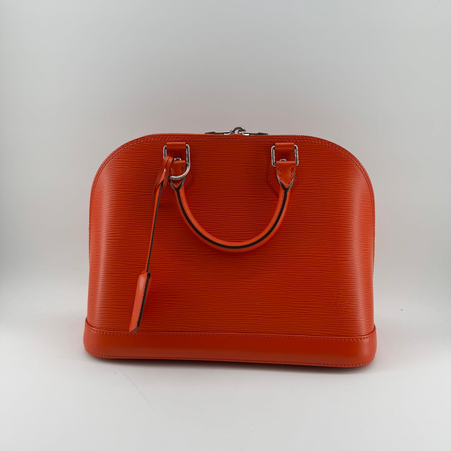 Louis Vuitton Orange EPI Leather Alma PM Handbag