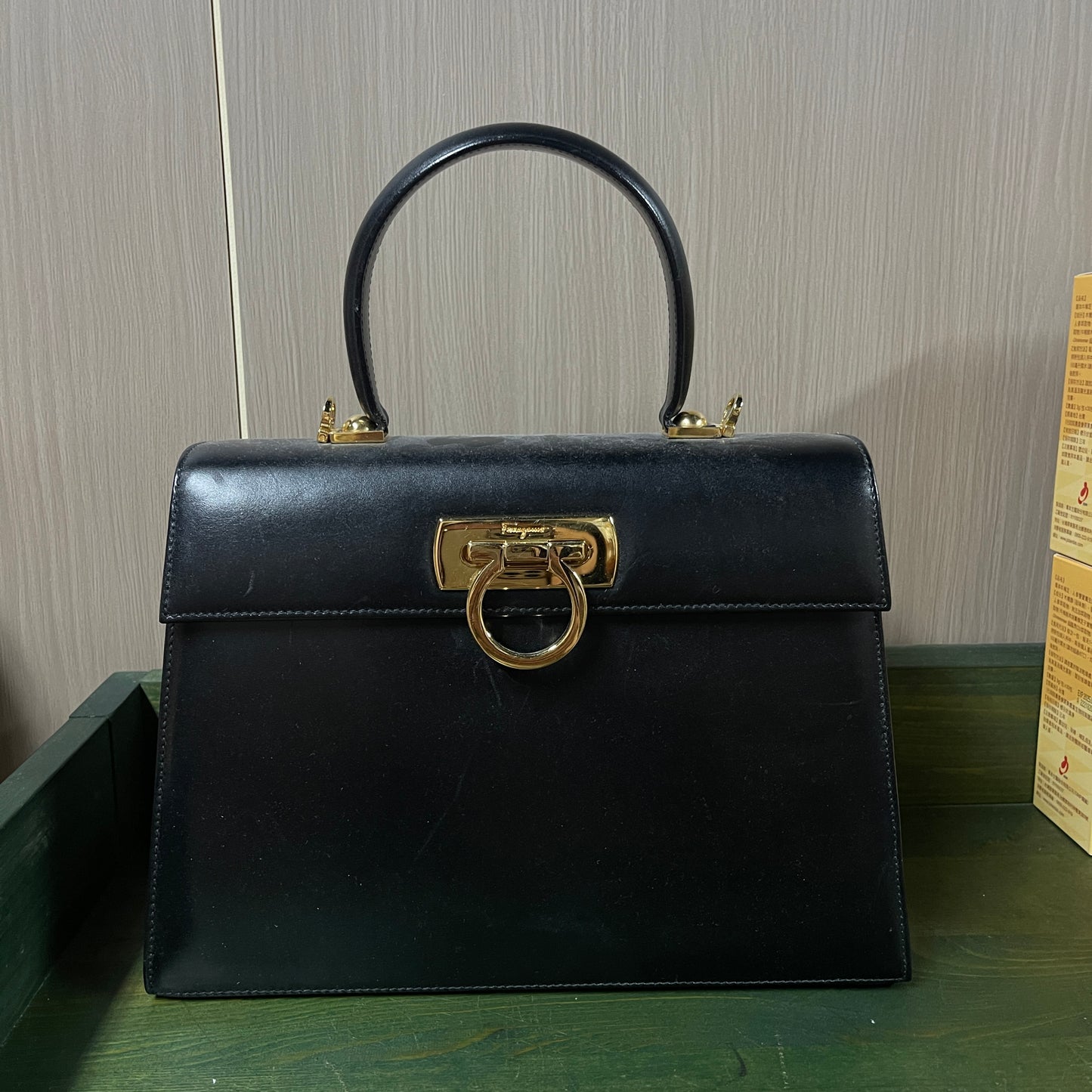 Salvatore Ferragamo Gancini Top Handle Bag