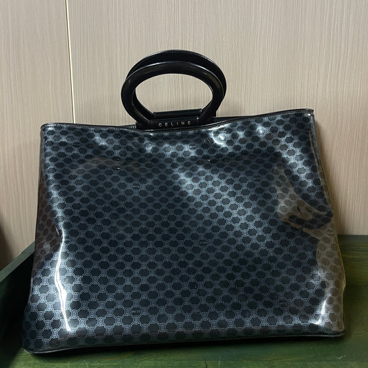 Celine Monogram Paten Leather Tote Bag