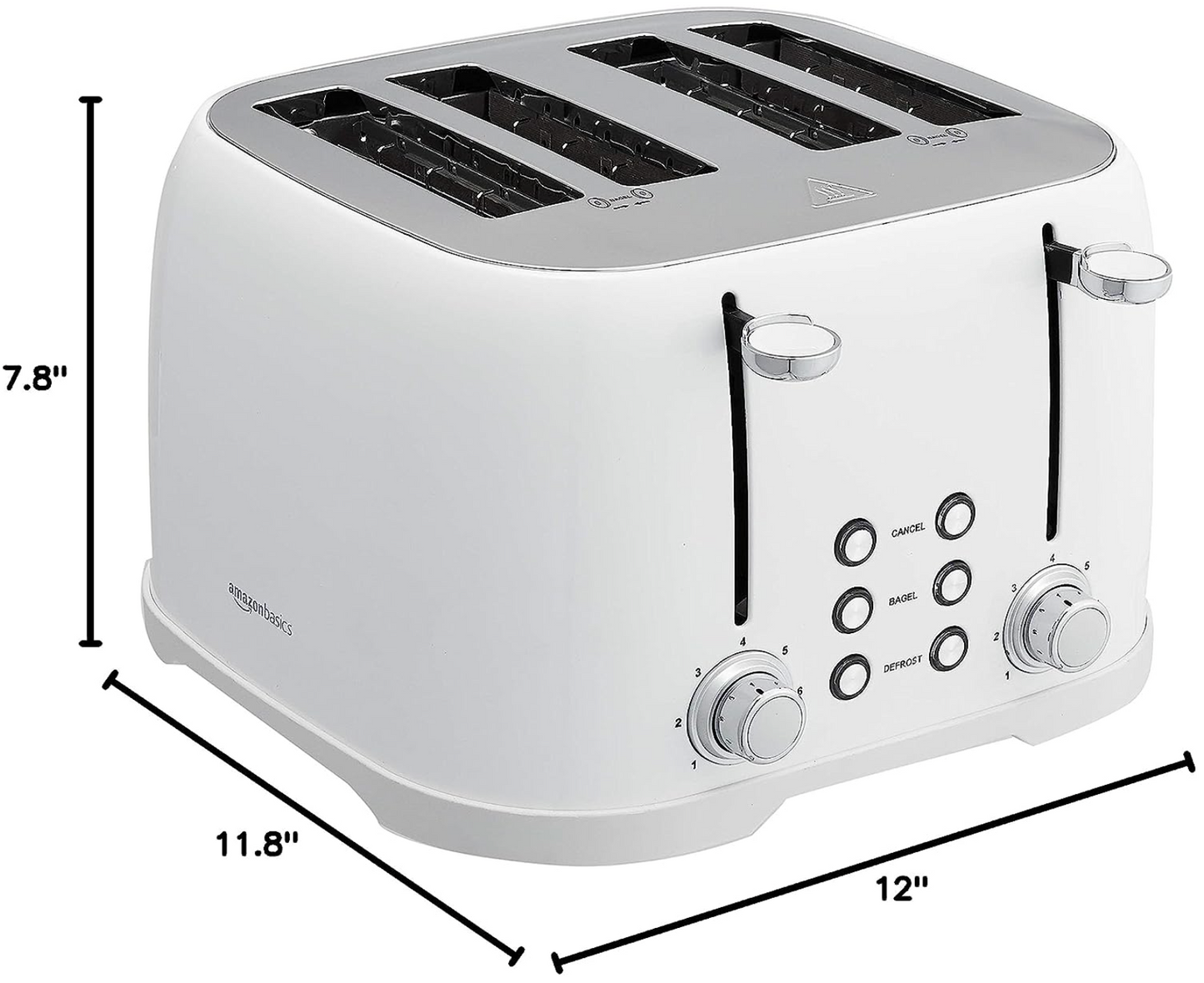 4-Slot Toaster, White Grille-Pain à Quatre Fentes, Blanc
Tostadora de 4 Ranuras, Blanca