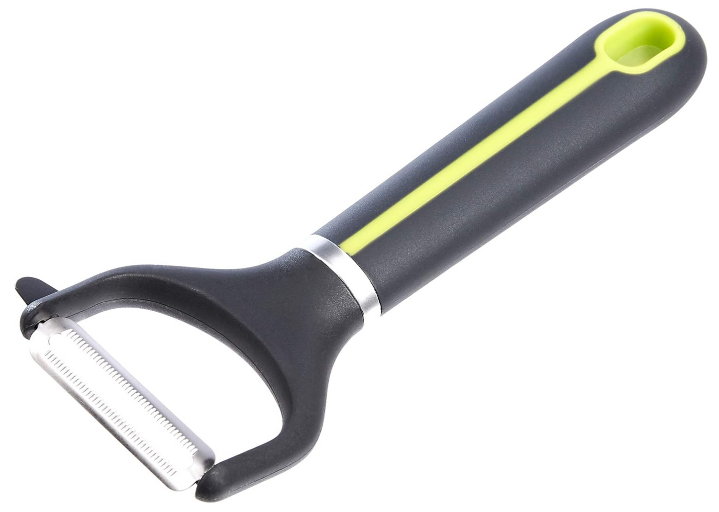 Serrated Y-Peeler with Protective Cover
(Soft Grip Handle, Grey and Green )